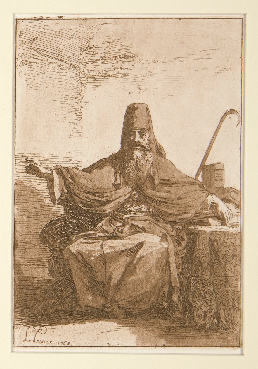 Um sacerdote russo (1965.9.36), e chefe de um homem (1977.147.3) de Jean Baptiste Le Prince