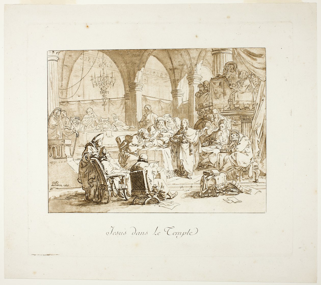 Jesus no Templo de Jean Baptiste Le Prince