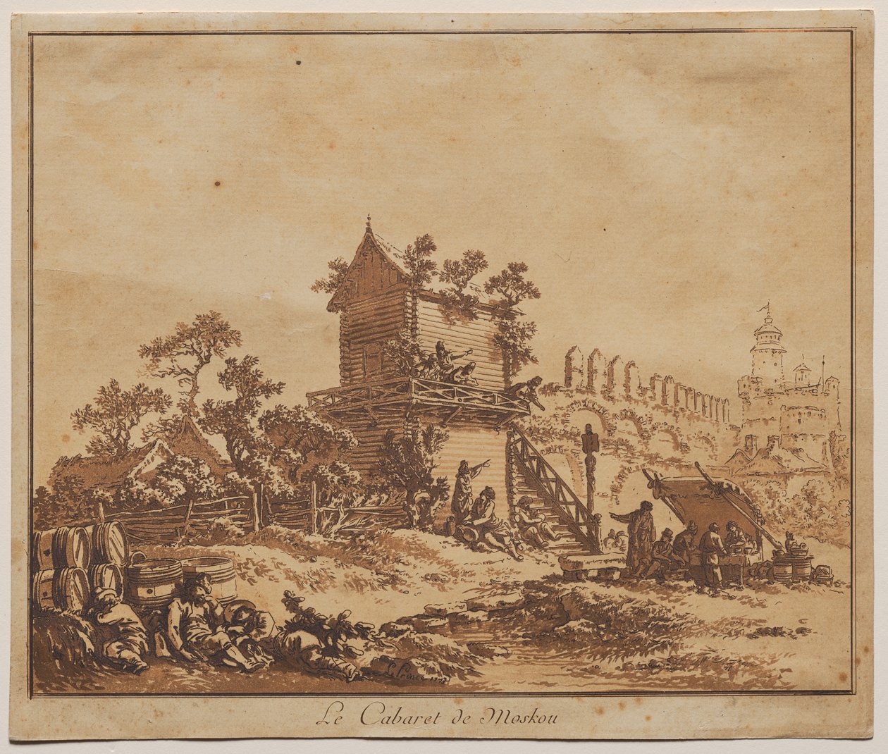 A Taverna de Moscou (Le Cabaret de Moscou) de Jean Baptiste Le Prince