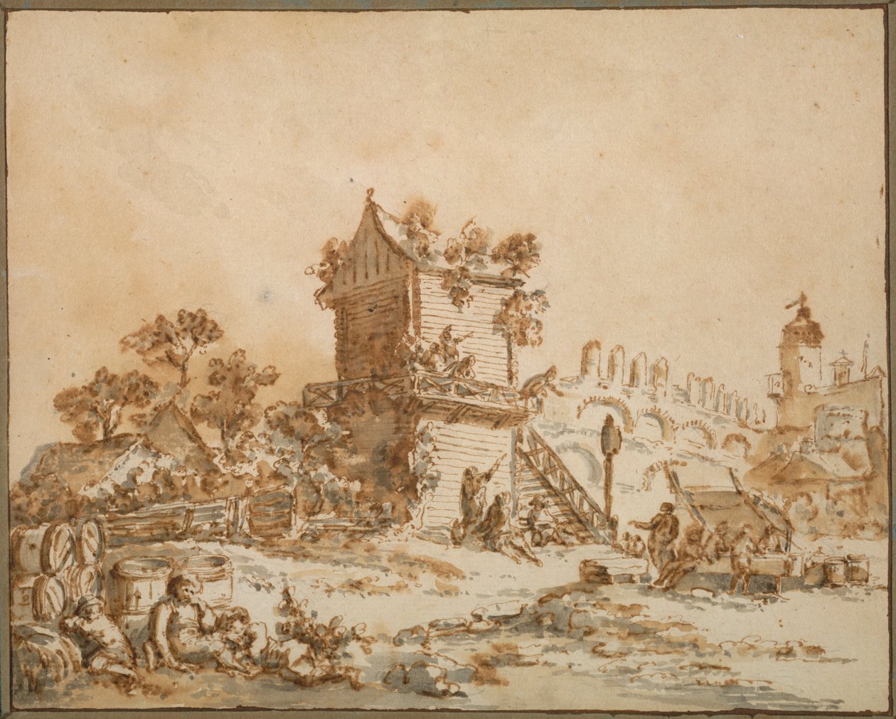A taberna de Moscou, c. 1773 de Jean Baptiste Le Prince