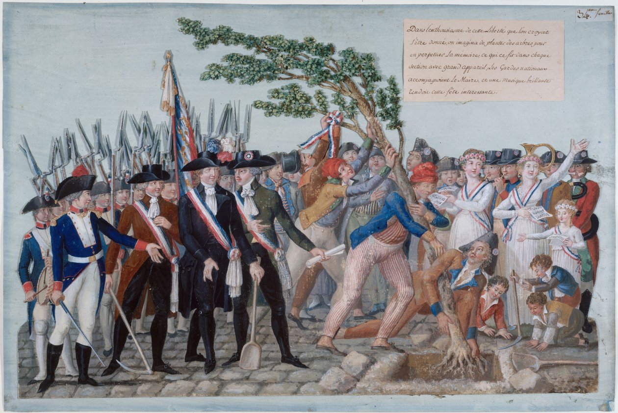 Árvore da Liberdade 1789, c. 1790. de Jean Baptiste Lesueur