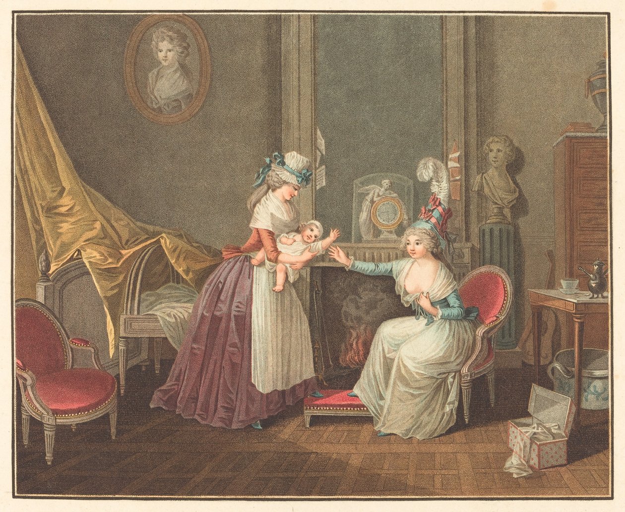 Almoço de Fanfan de Jean Baptiste Mallet after Henri Nicolas van Gorp