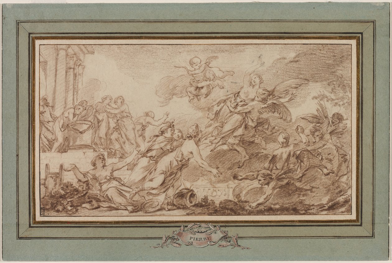 Boreas Abduzindo Oreithyia de Jean Baptiste Marie Pierre