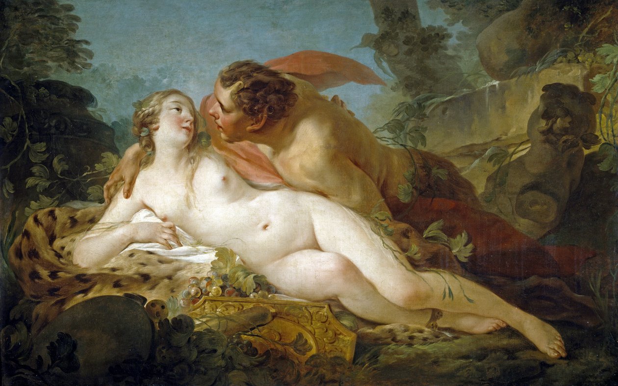 Júpiter e Antiope de Pierre, Jean-Baptiste Marie (1714-1789) de Jean Baptiste Marie Pierre