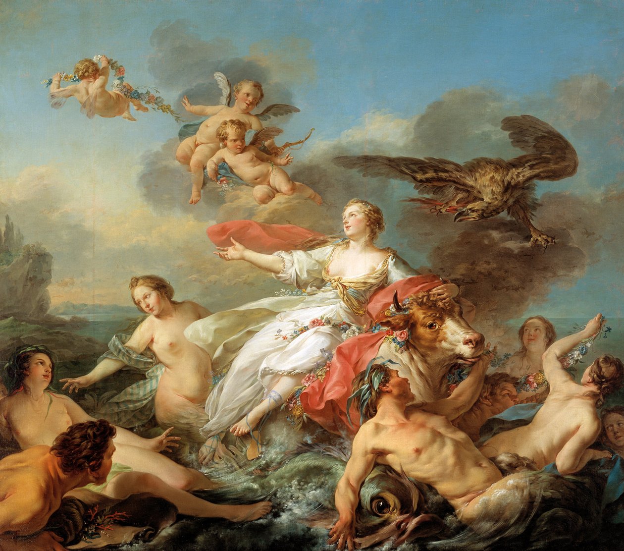 O rapto de Europa de Jean Baptiste Marie Pierre