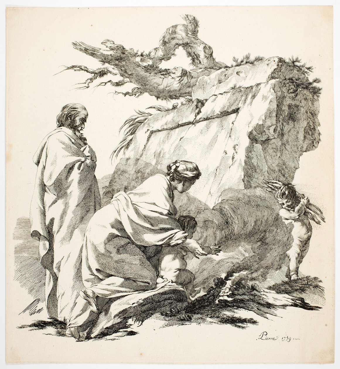 A fuga para o Egito de Jean Baptiste Marie Pierre