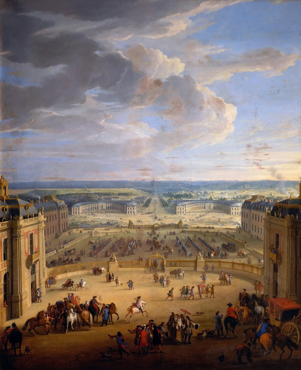 O estábulo dos estábulos reais do Palácio de Versalhes de Jean Baptiste Martin