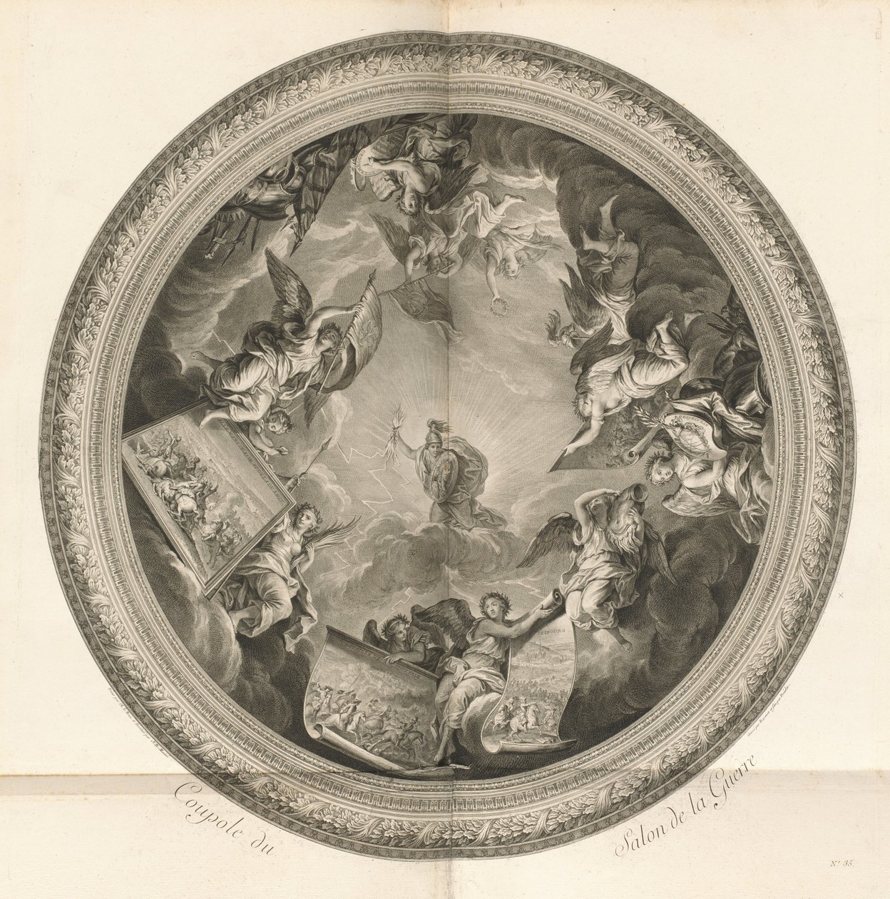 Cúpula do Salon de la Guerre (Cúpula do Salon of War) [pl. 35] de Jean Baptiste Masse