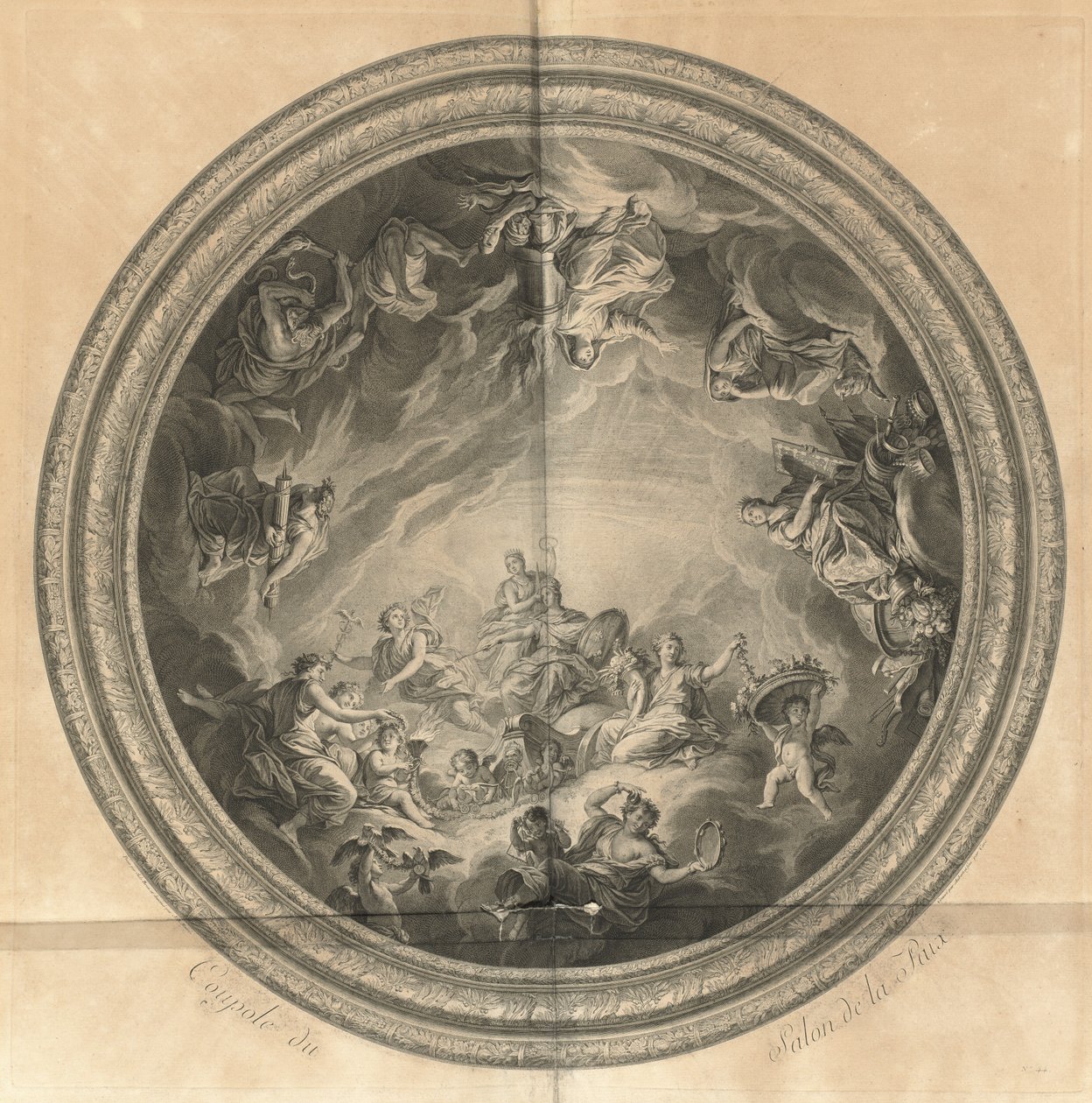 Cúpula do Salão da Paz (Cúpula do Salão da Paz) [pl. 44] de Jean Baptiste Masse