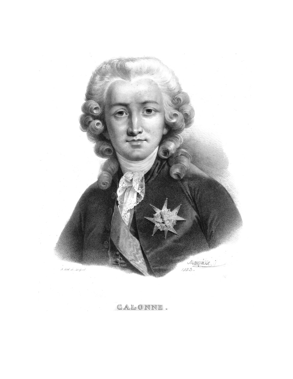 Charles Alexandre de Calonne, c1820s. de Jean Baptiste Mauzaisse