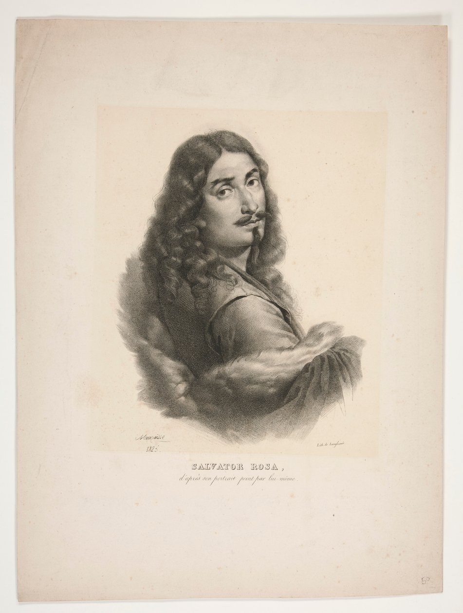 Retrato de Salvator Rosa de Jean Baptiste Mauzaisse