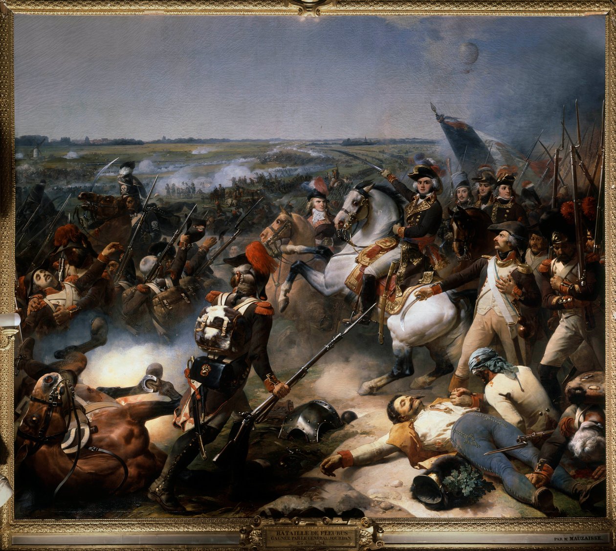 A Batalha de Fleurus em 26 de junho de Jean Baptiste Mauzaisse