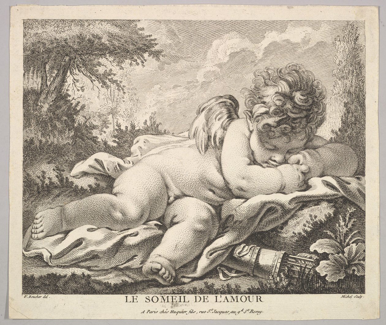 O Sono de Cupido. de Jean Baptiste Michel
