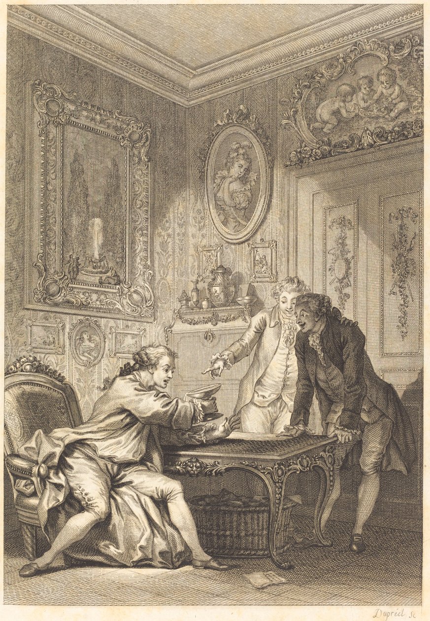 A taça encantada de Jean Baptiste Michel Dupreel after Jean Honoré Fragonard