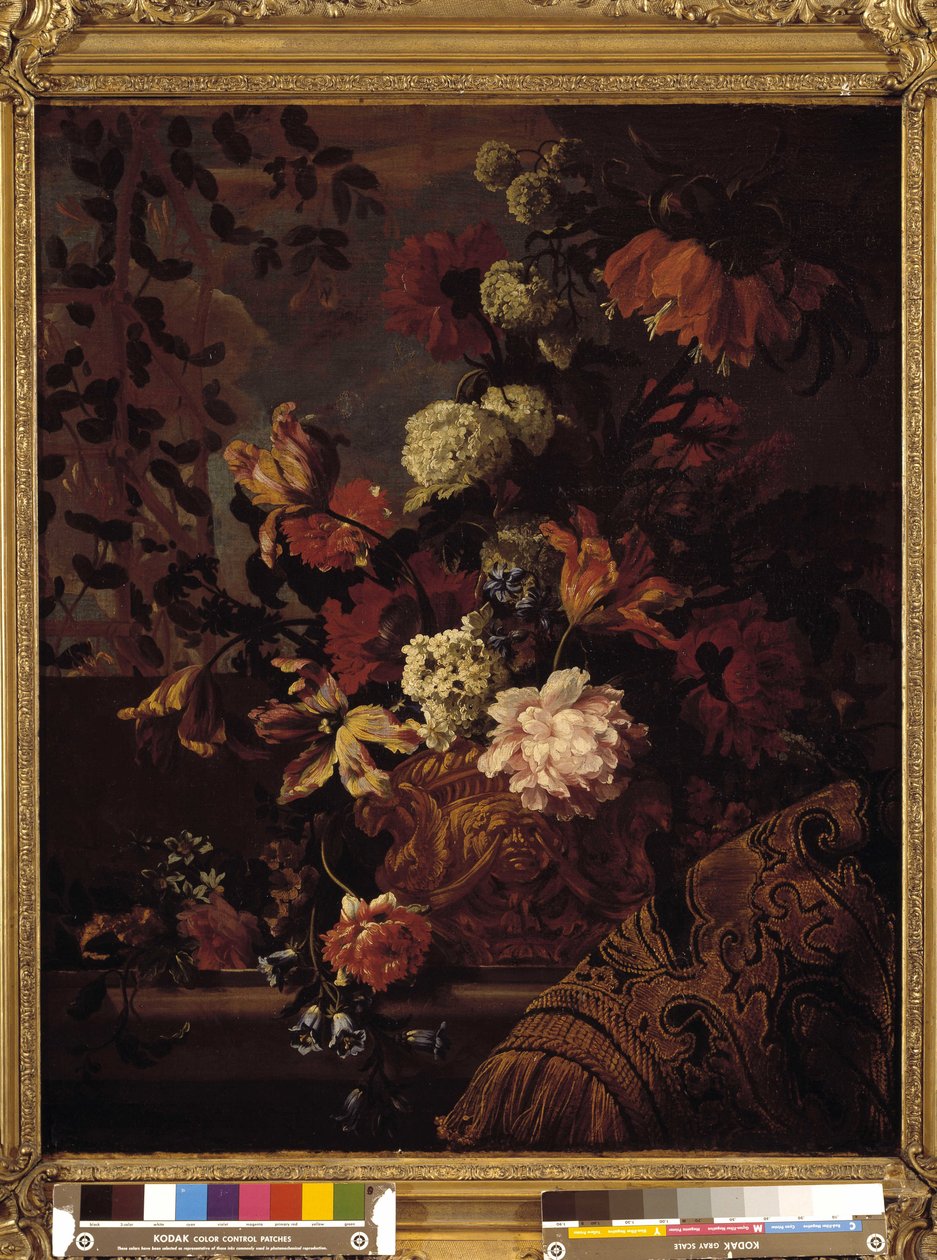Flores (óleo sobre tela) de Jean Baptiste Monnoyer
