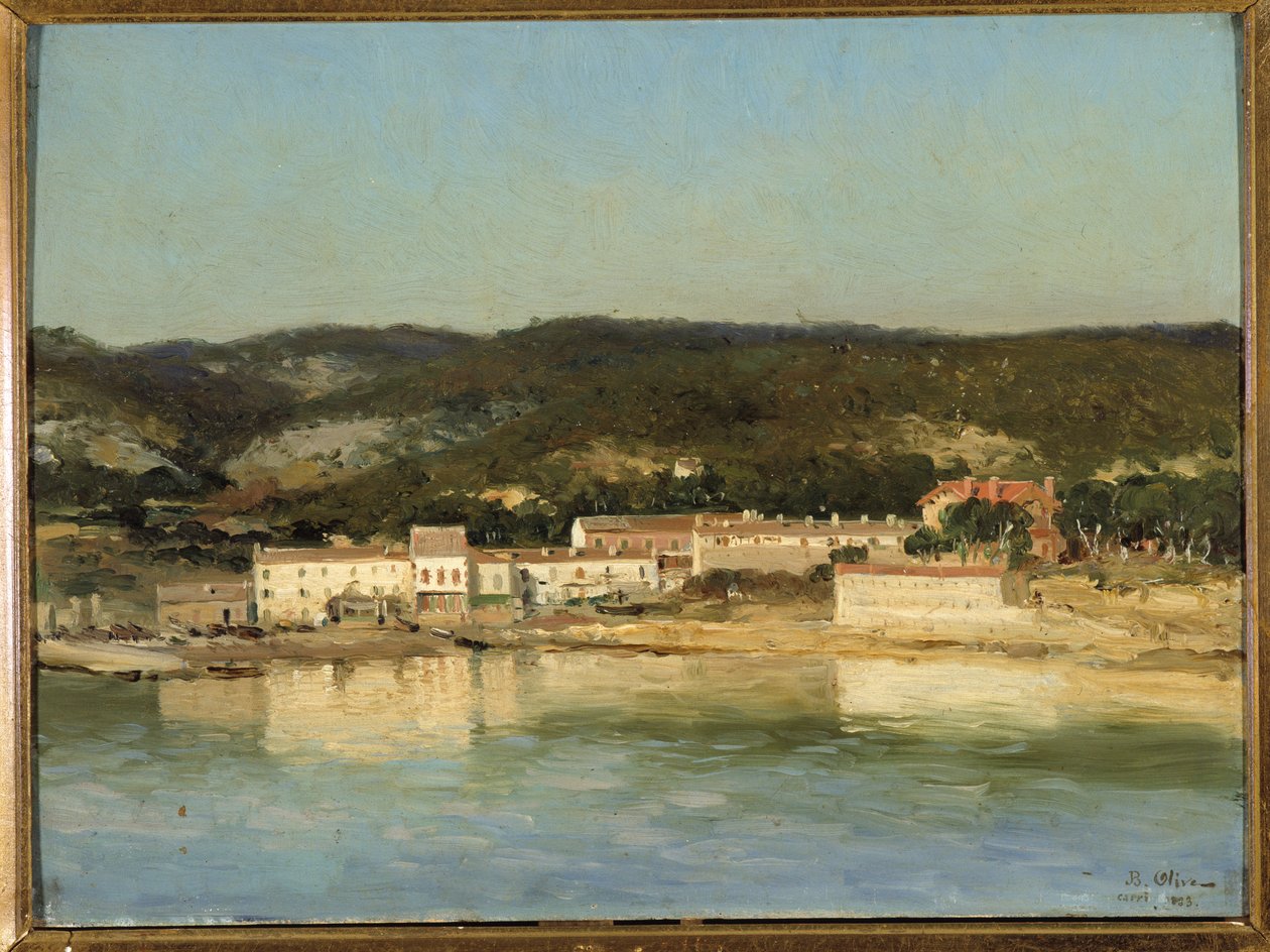 Vista da cidade de Carry le Rouet nas Bouches du Rhone de Jean Baptiste Olive