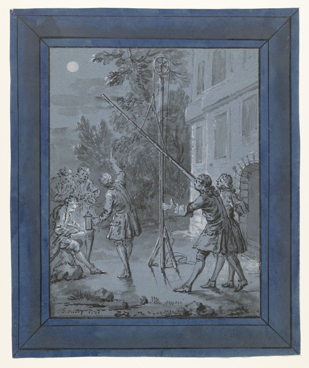 Um animal na Lua / Un Animal dans la Lune
Ilustrações para fábulas de Jean de La Fontaine (título da série) de Jean Baptiste Oudry