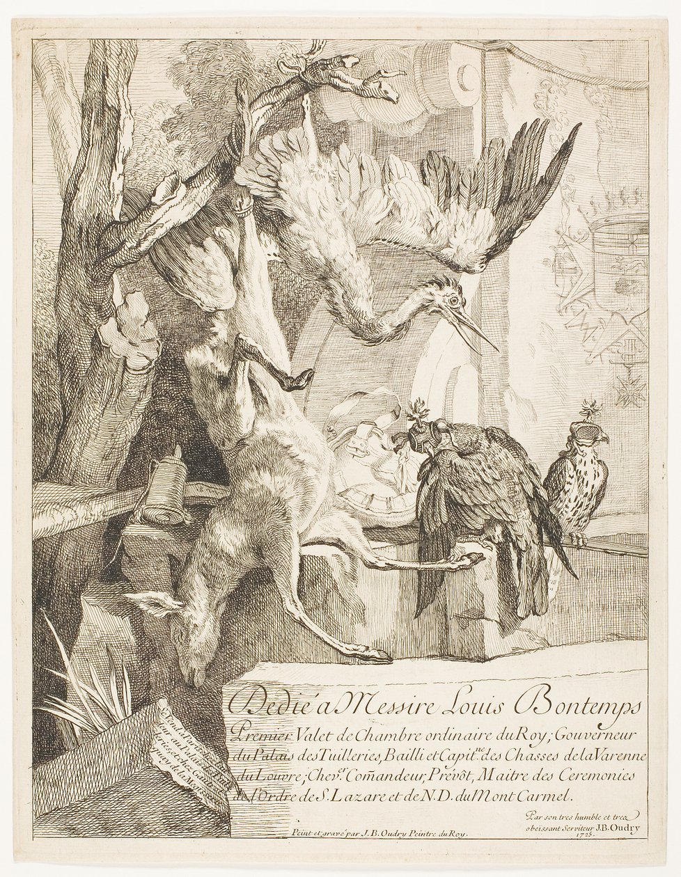 Quatro Assuntos de Caça, No. 1 de Jean Baptiste Oudry
