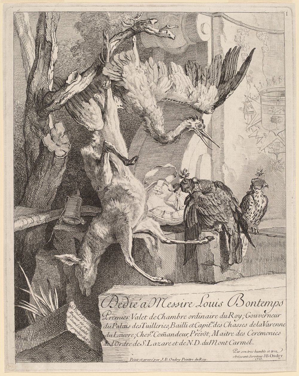 Frontispício de Jean Baptiste Oudry