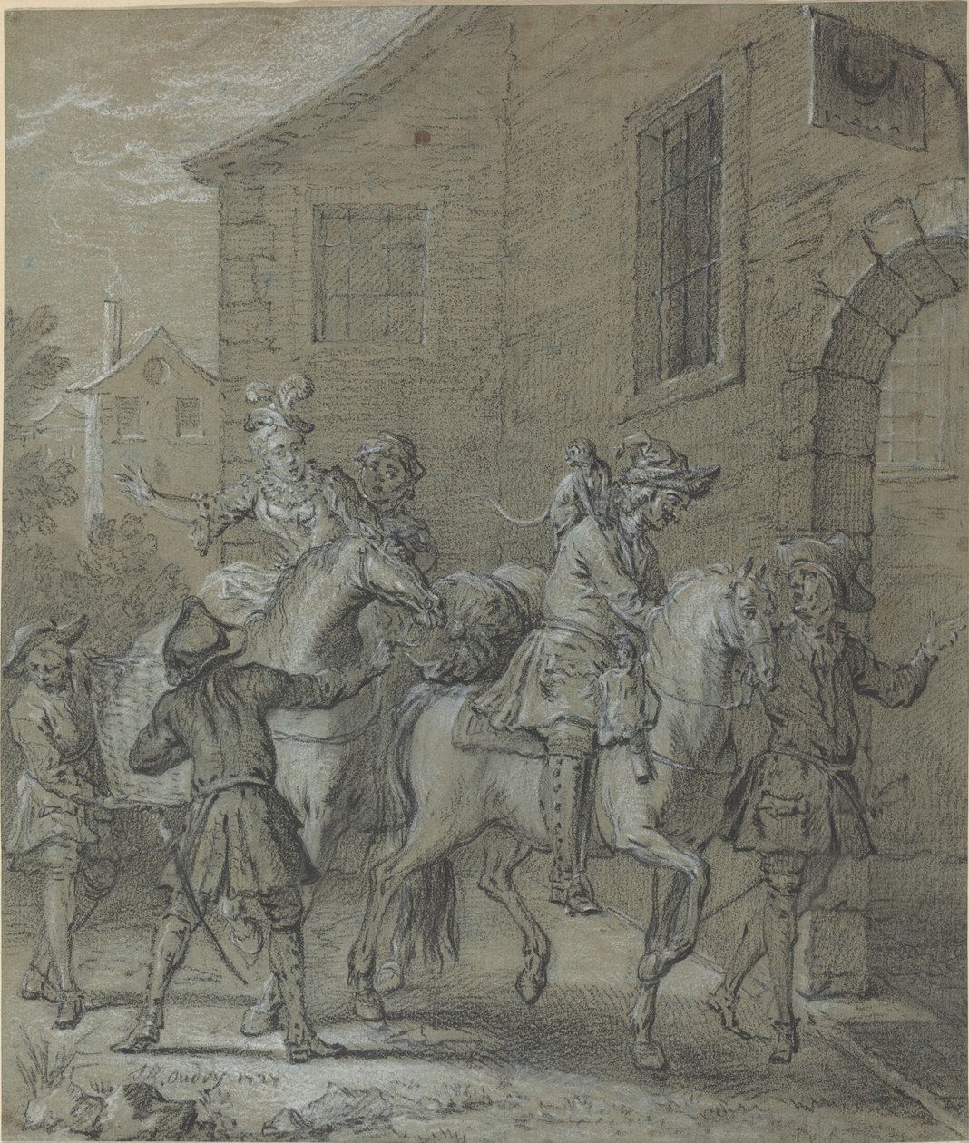 A Chegada do Operador na indústria hoteleira de Jean Baptiste Oudry