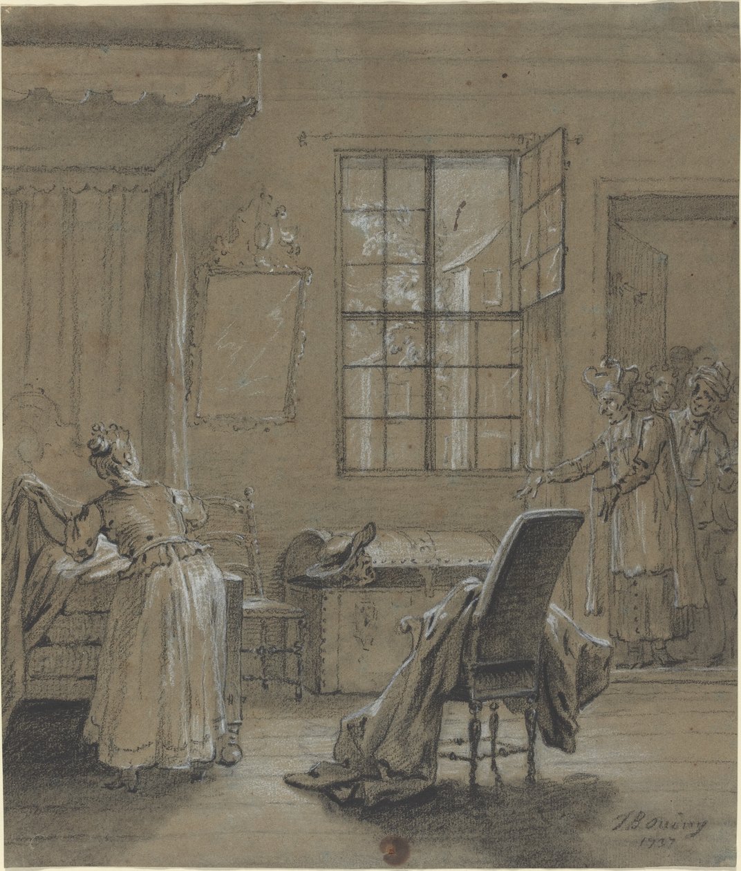 Fofoca no porta-malas de Jean Baptiste Oudry