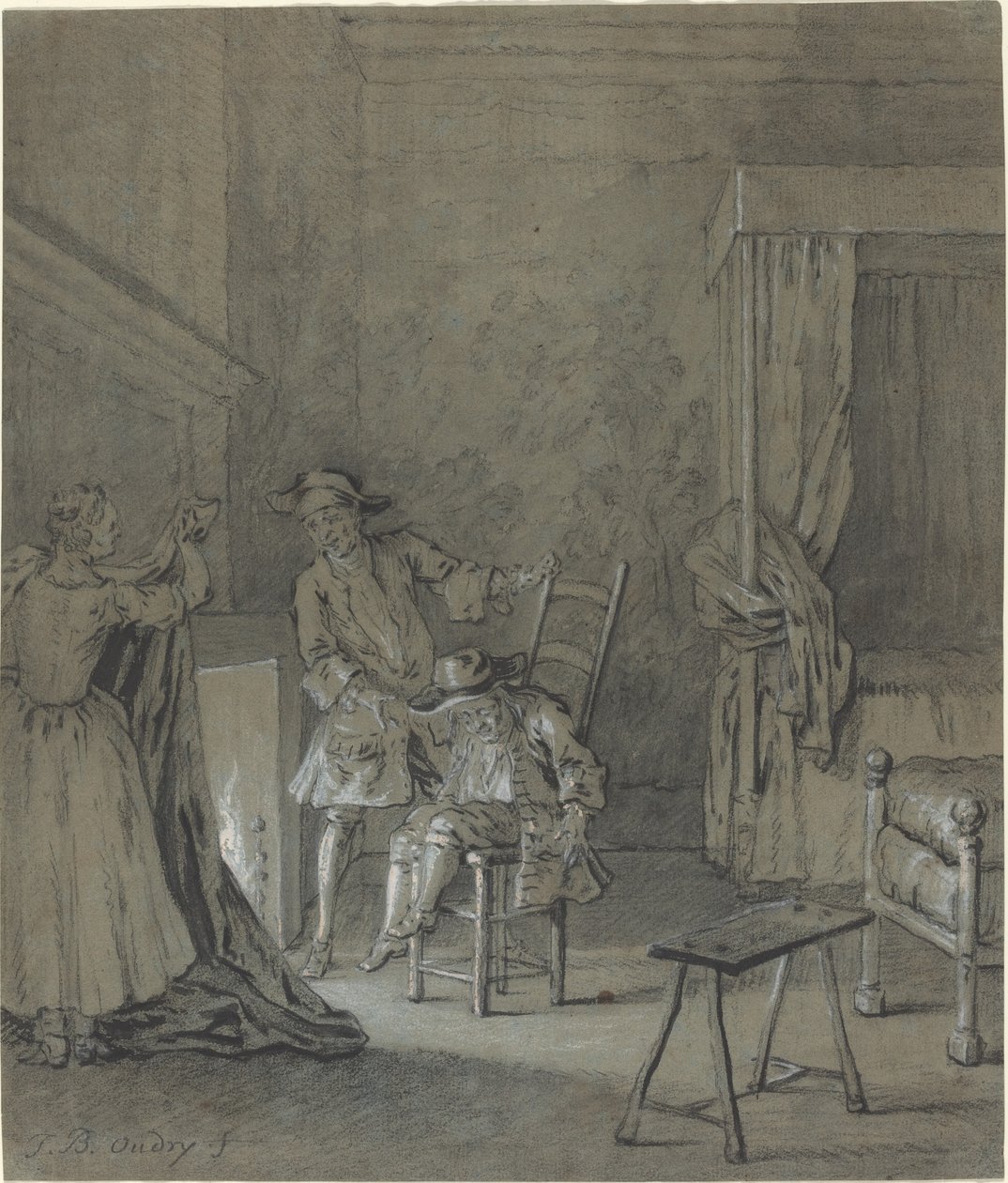 Ragotin intoxicado por La Rancune de Jean Baptiste Oudry
