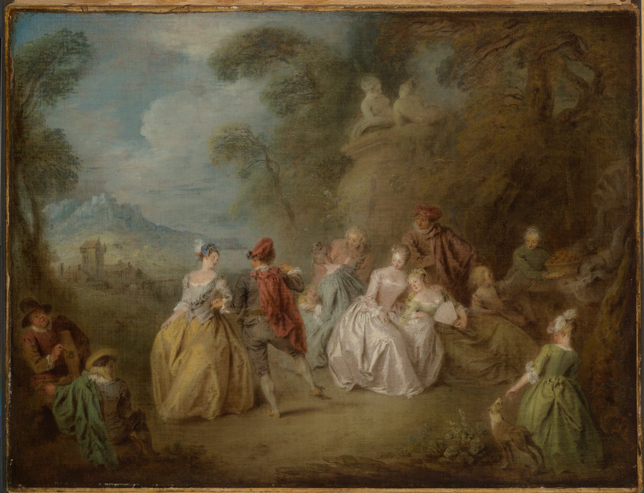 Cena de cortesia num parque de Jean Baptiste Pater