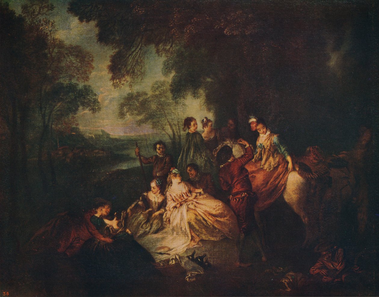 Festa do Champetre, c1722, c1915 de Jean Baptiste Pater