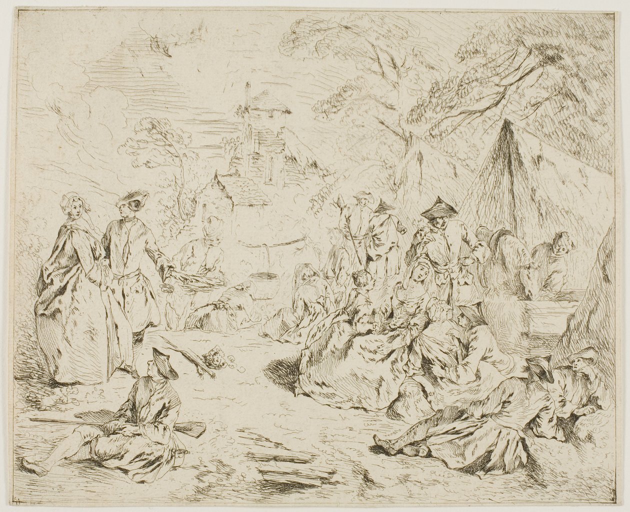 Descanso das tropas de Jean Baptiste Pater