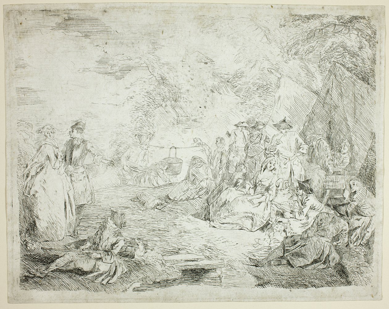 Tropas em repouso de Jean Baptiste Pater
