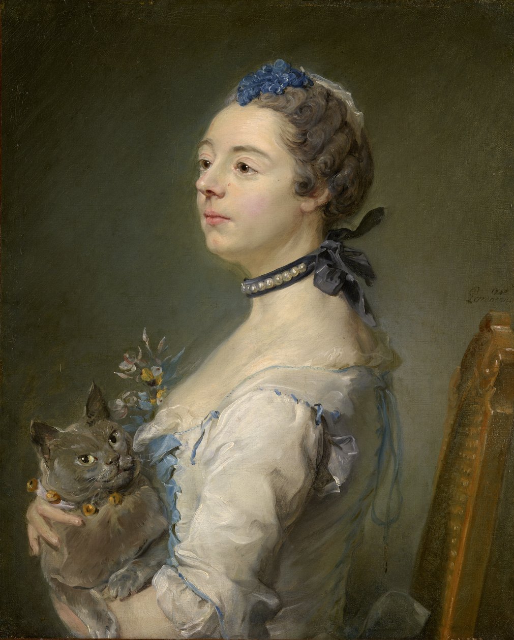 Magdaleine Pinceloup de la Grange, nascida de Parseval de Jean Baptiste Perronneau