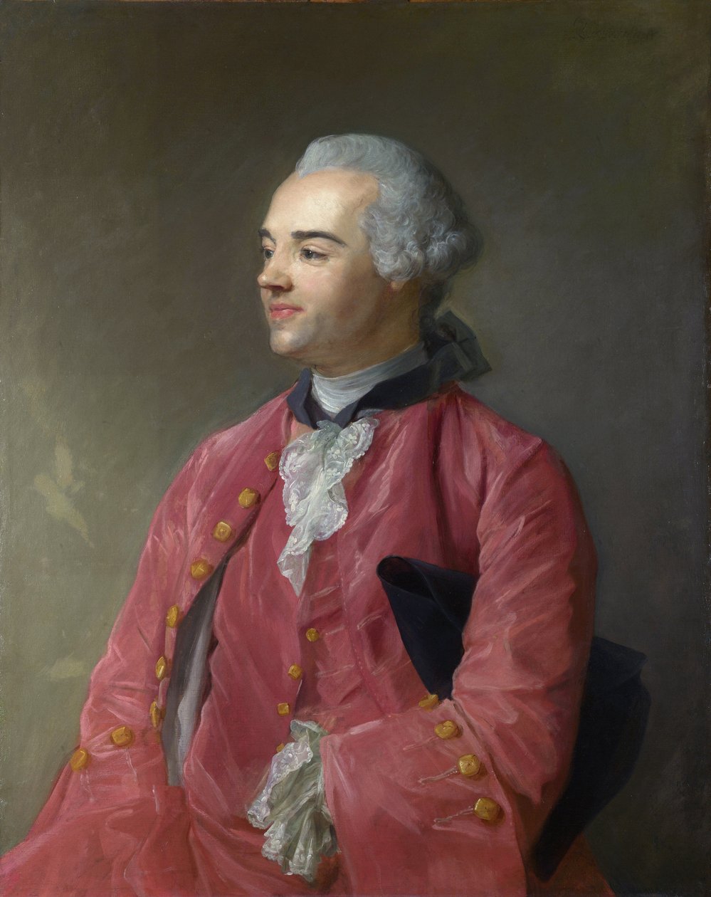 Perronneau, Jean-Baptiste (1715-1783) Retrato do autor Jacques Cazotte (1719-1792) Óleo sobre tela ca 1760 National Gallery, Londres 92,1x73 de Jean Baptiste Perronneau