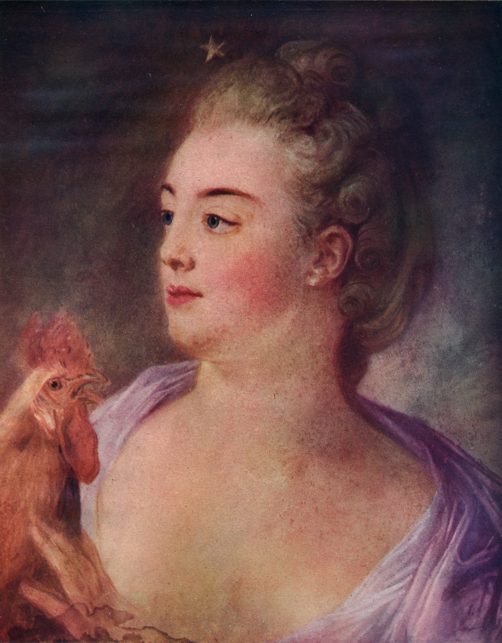 Retrato de uma senhora, 1763 de Jean Baptiste Perronneau