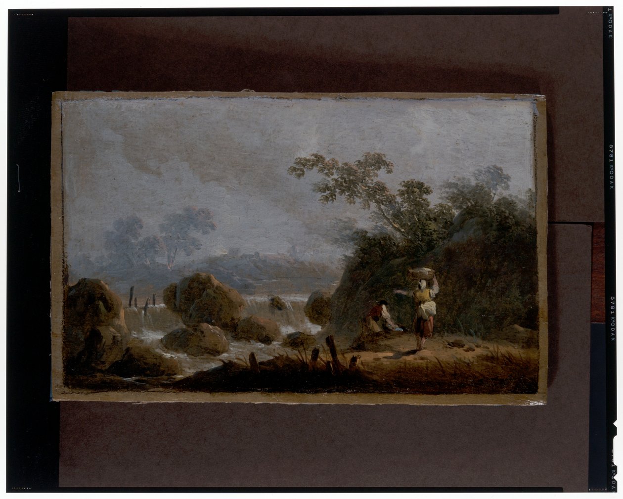 Um par de paisagens de Jean Baptiste Pillement