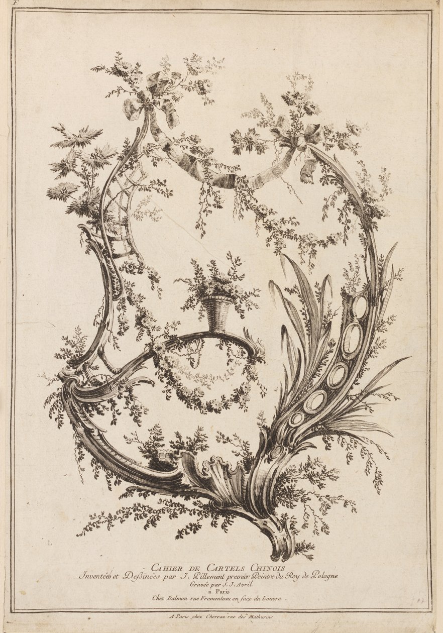 Caderno de cartéis chineses de Jean Baptiste Pillement