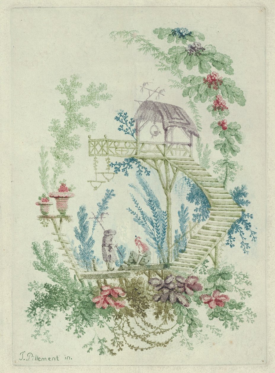 Chinoiserie de New Suite of Notebooks of Chinese Drawings, 1790-99. de Jean Baptiste Pillement