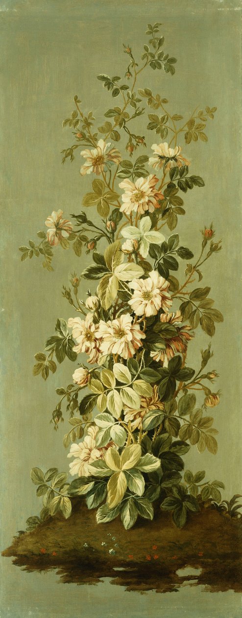 Painéis decorativos com flores de Jean Baptiste Pillement