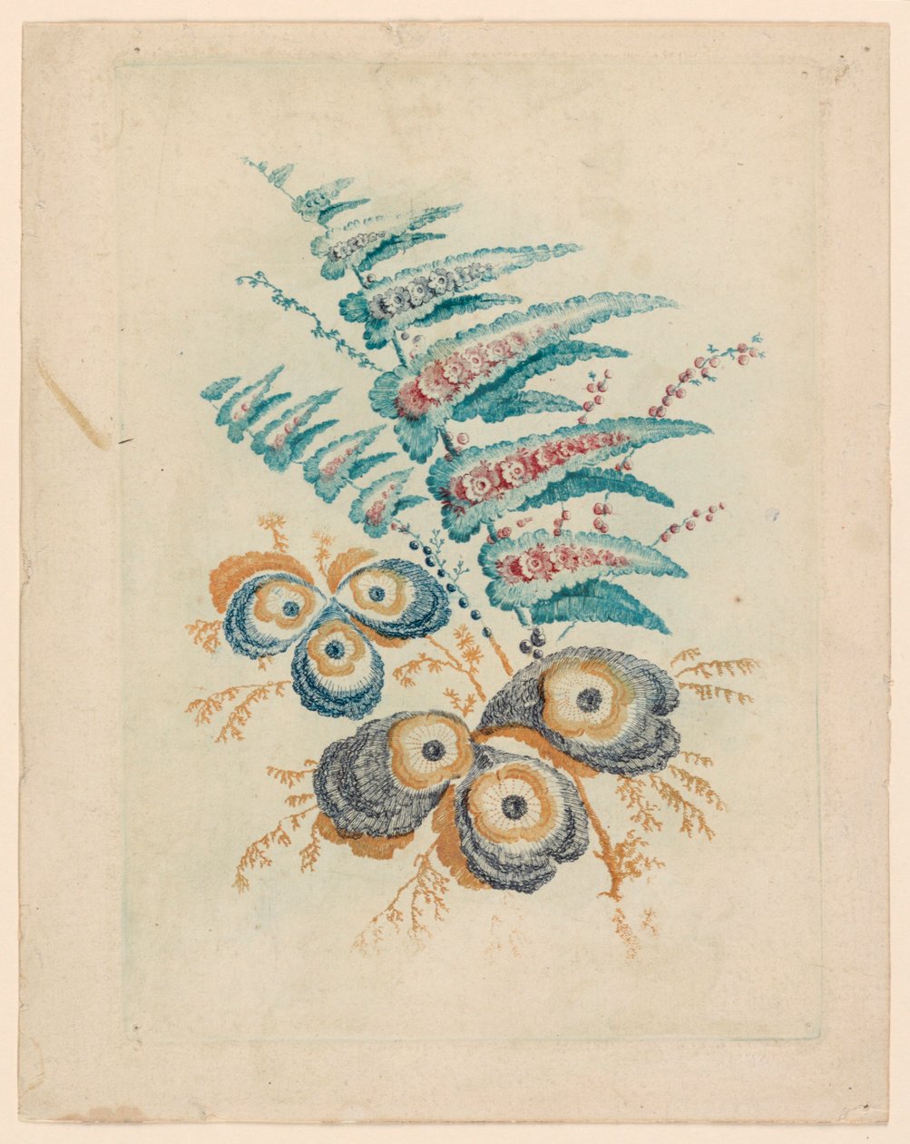 Fantastic Flower Motif de Nouvelle Suitete de Cahiers de Fleurs Idéales de Jean Baptiste Pillement