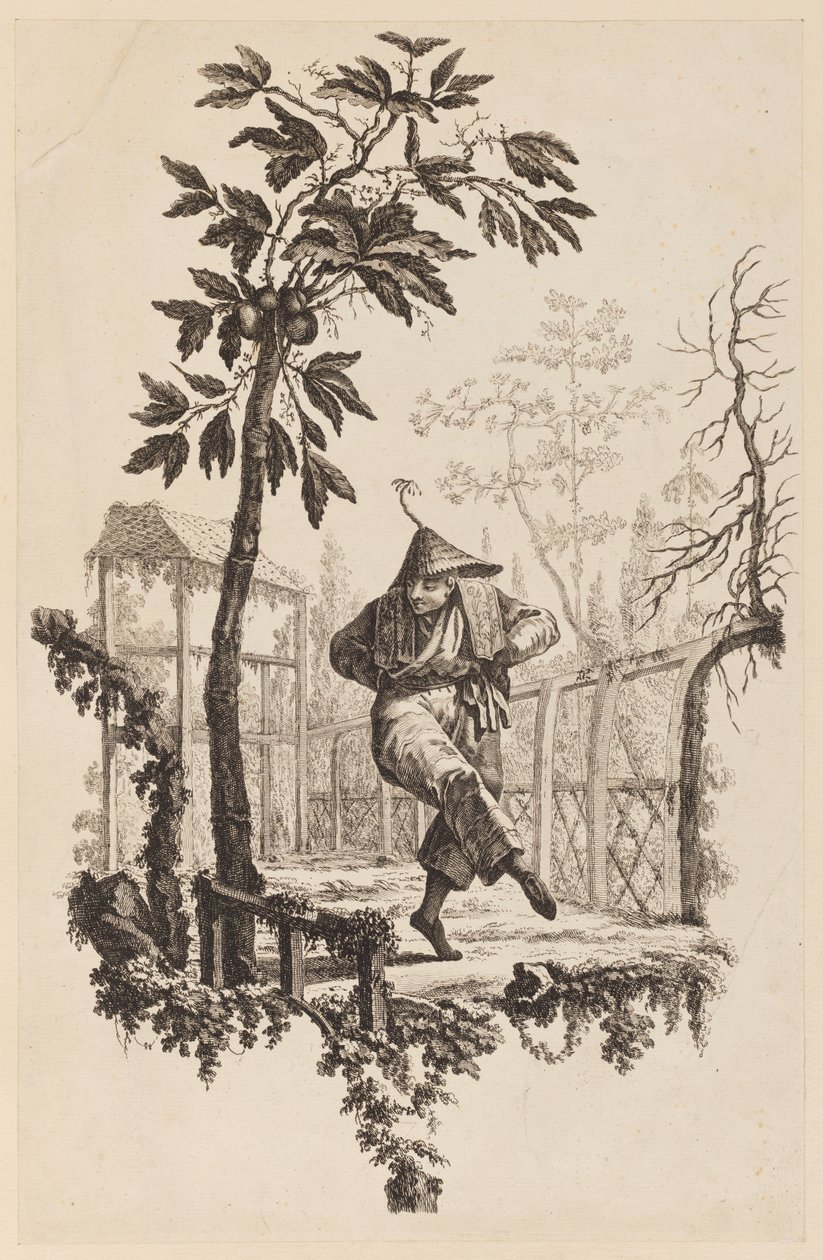 Figura sob o ramo de Jean Baptiste Pillement