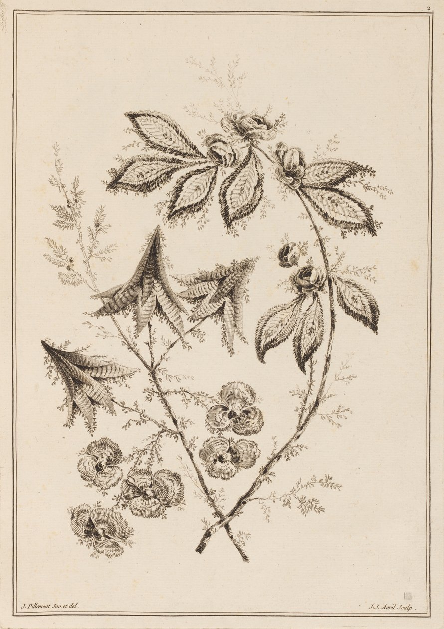 Ramo de Flor de Jean Baptiste Pillement