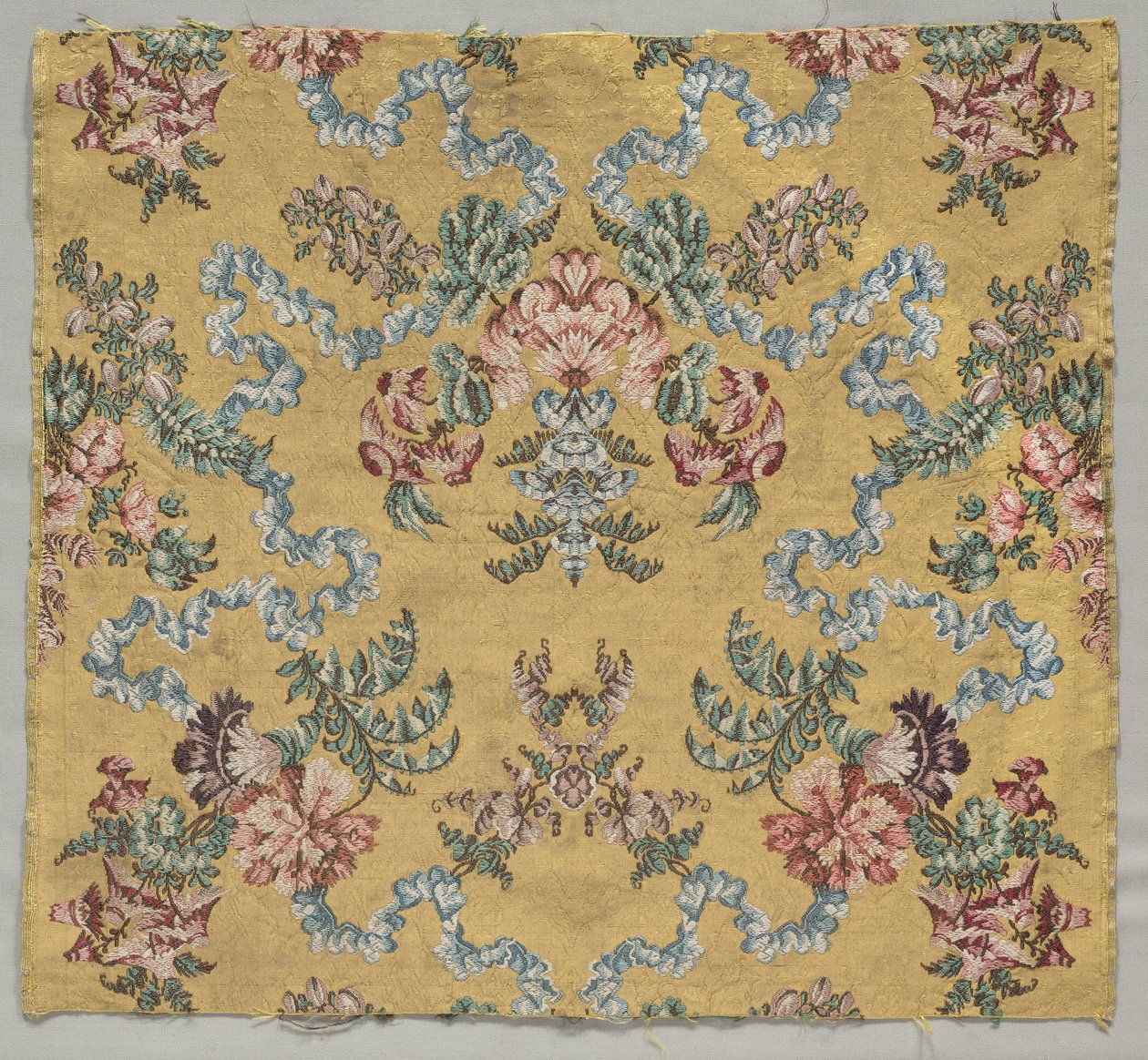 Comprimento de seda brocada, 1723-1774. de Jean Baptiste Pillement