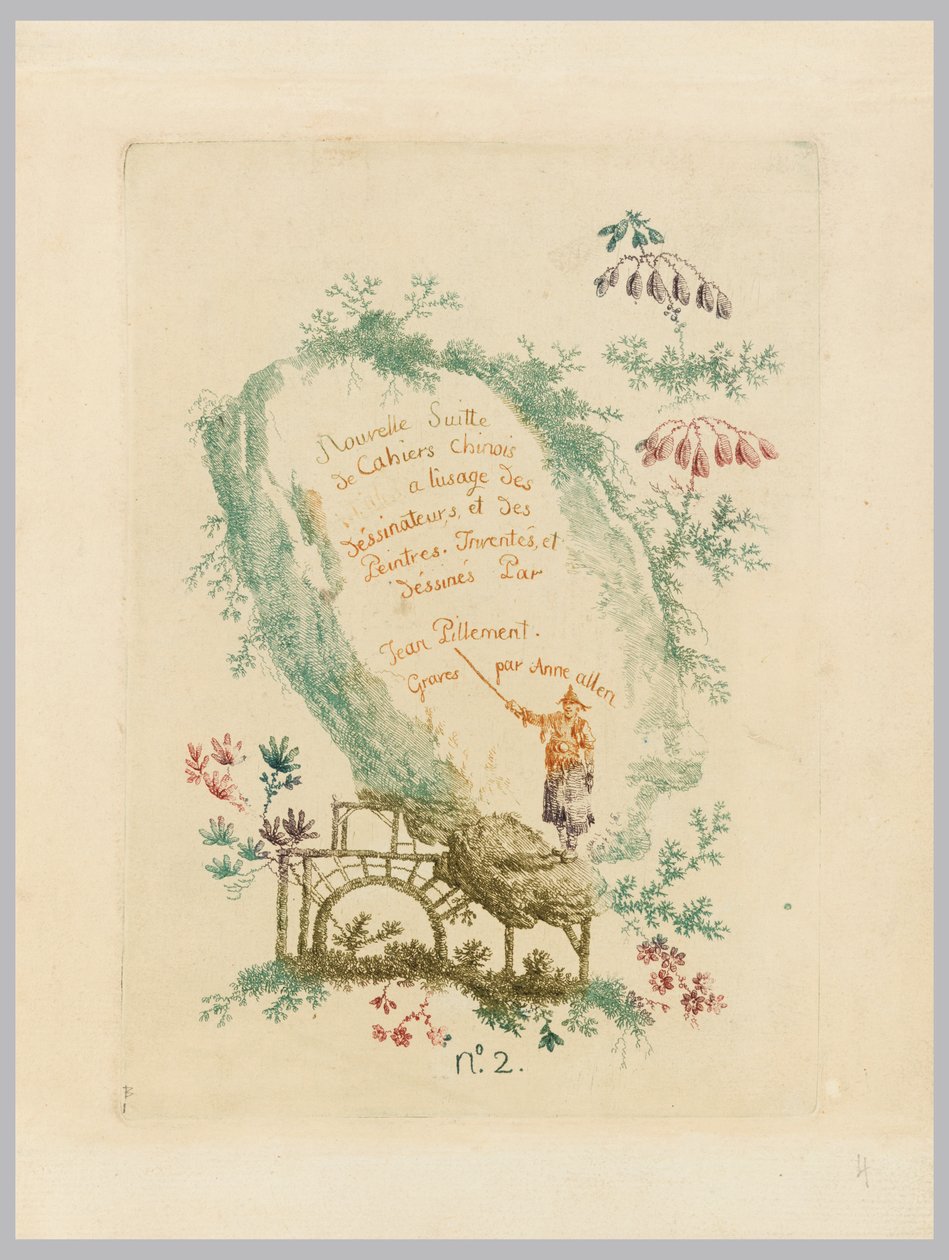 Novo conjunto de cadernos chineses para uso de desenhistas e pintores, no.2 de Jean Baptiste Pillement