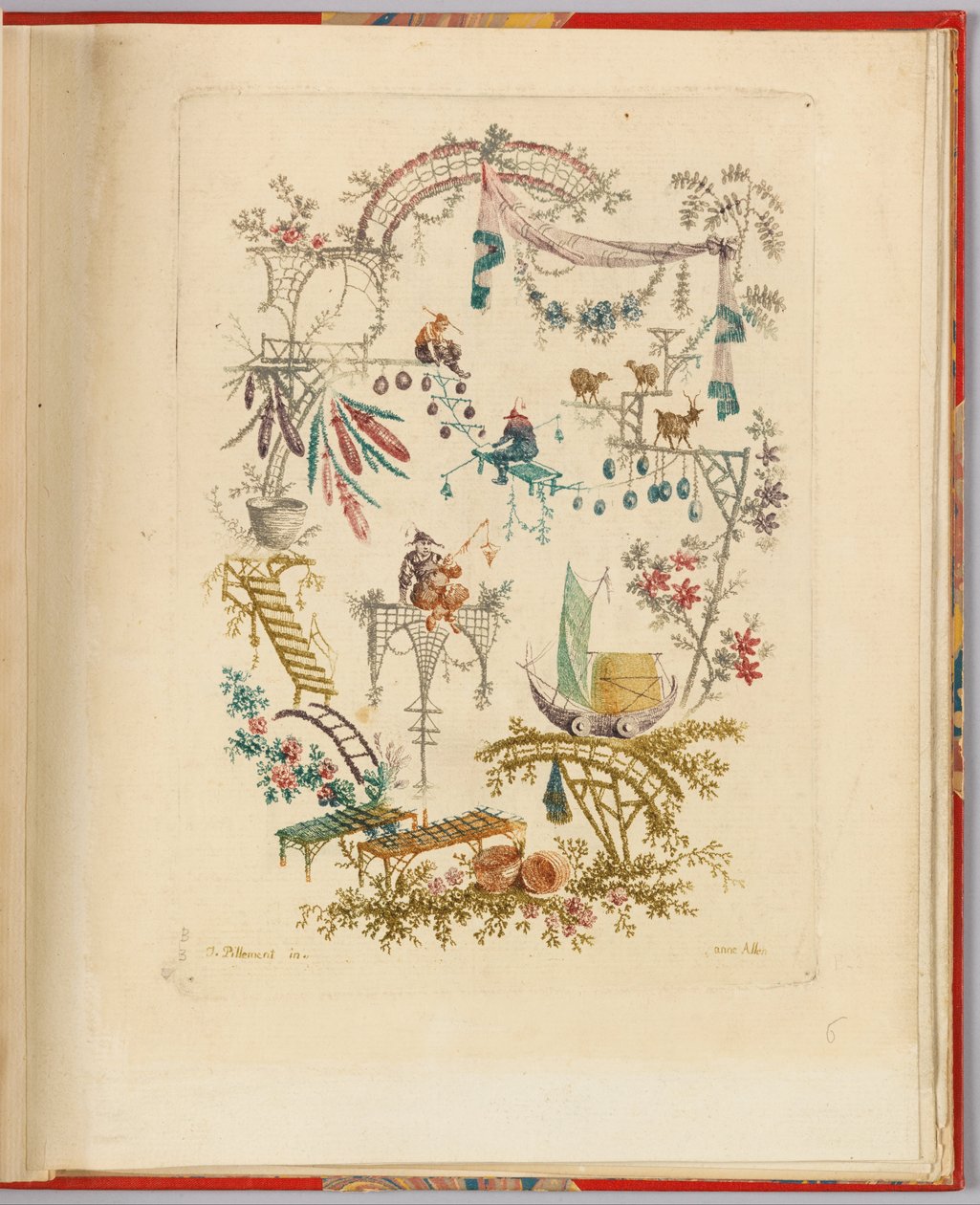 Desenho ornamental de "Nouvelle suite de cahiers chinois a l