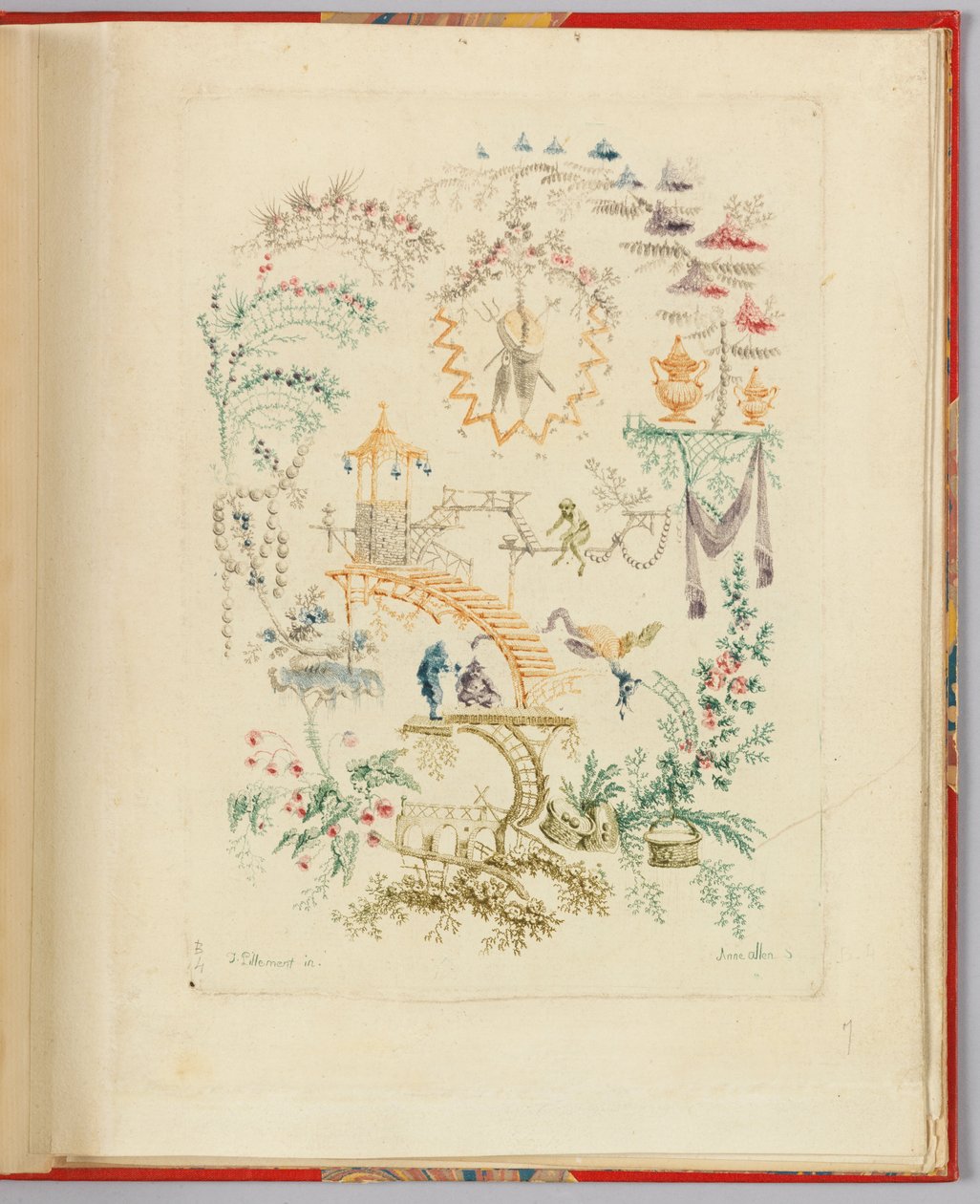 Desenho ornamental de "Nouvelle suite de cahiers chinois a l
