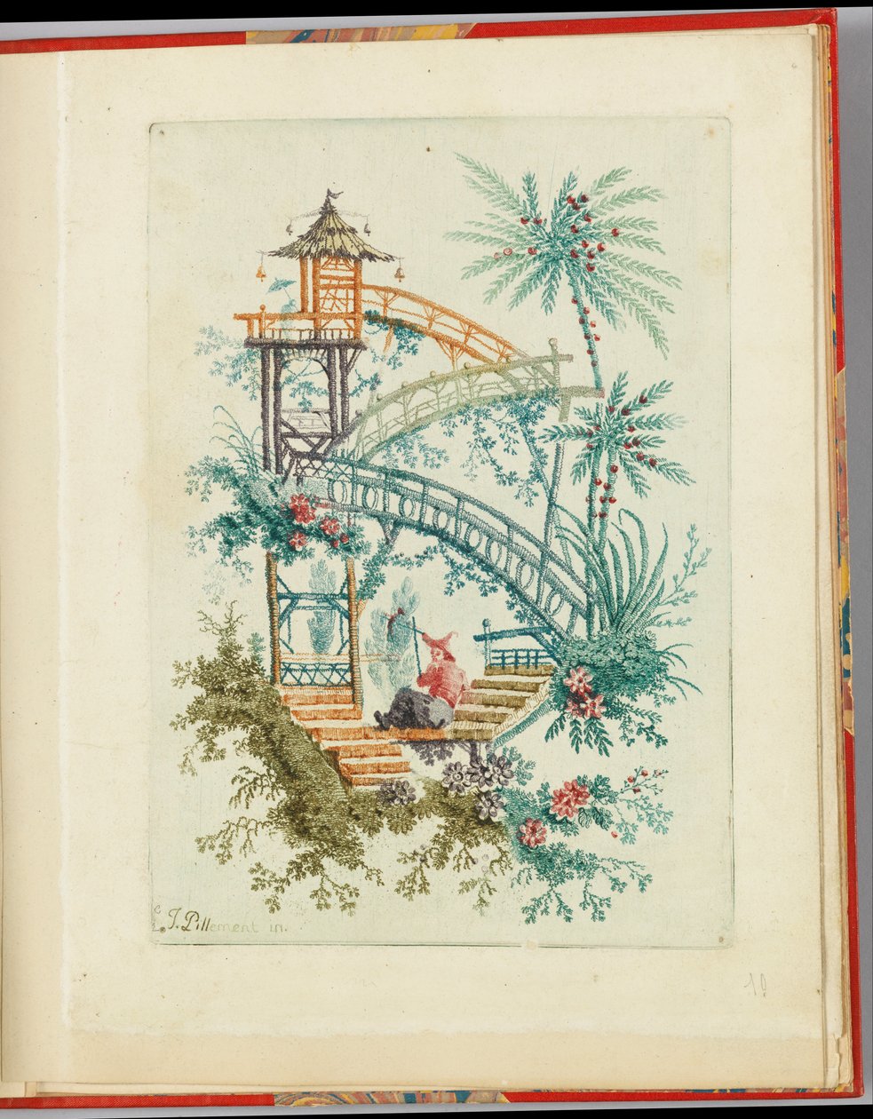 Desenho ornamental da "Nouvelle suite de cahiers chinois a l