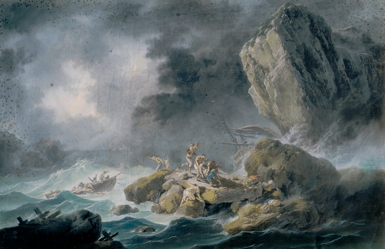 Tempestades e naufrágios de Jean Baptiste Pillement