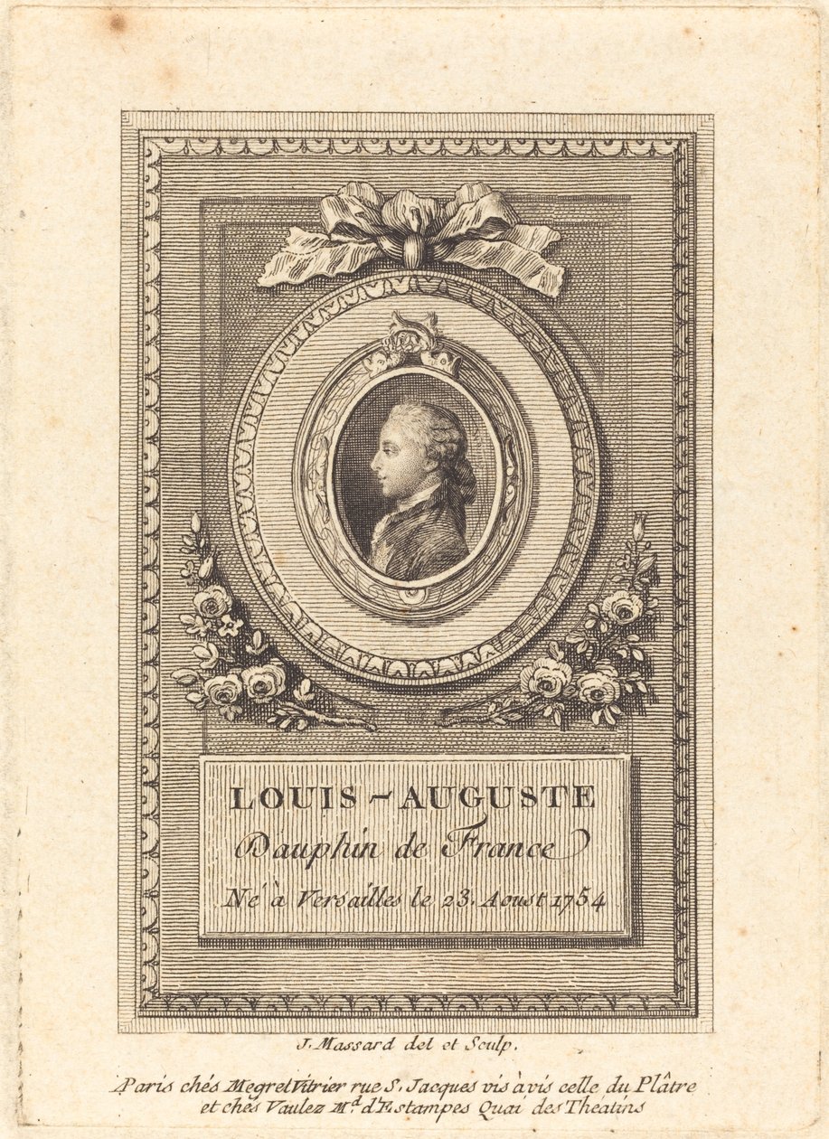 Louis-Auguste, Delfim da França de Jean Baptiste Raphael Urbain Massard