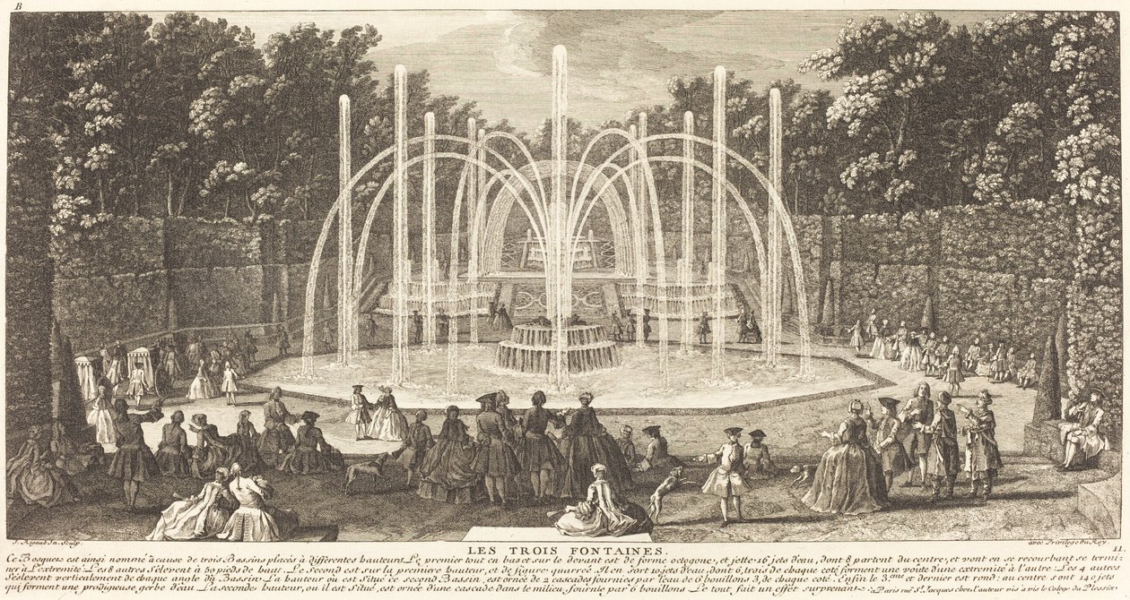 Les Trois Fontaines de Jean Baptiste Rigaud