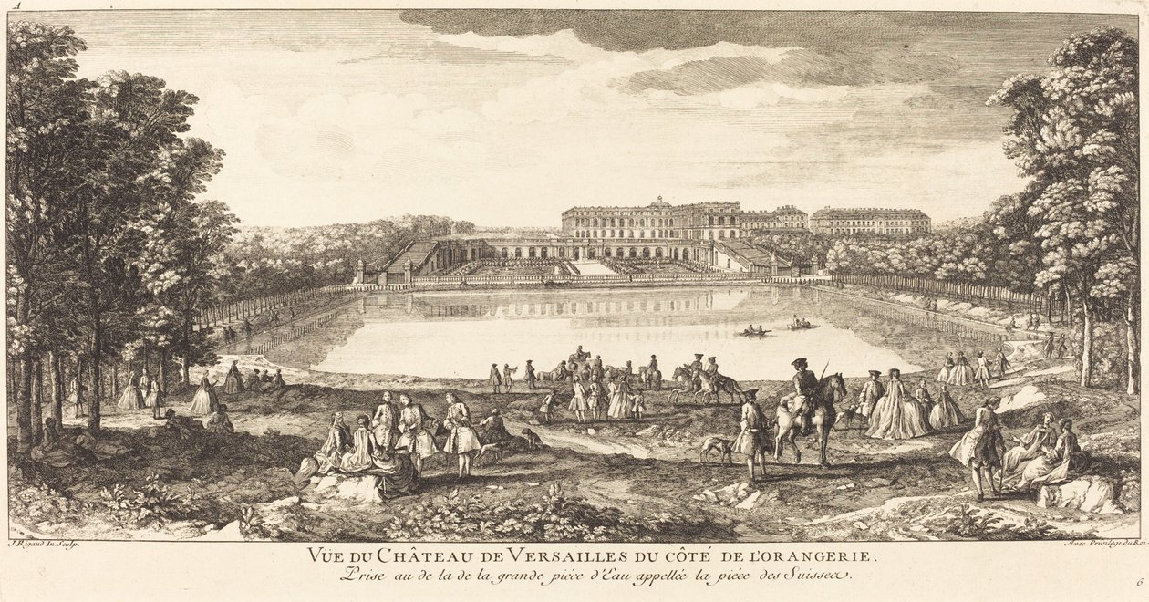 Vista do Palácio de Versalhes da Cote de l