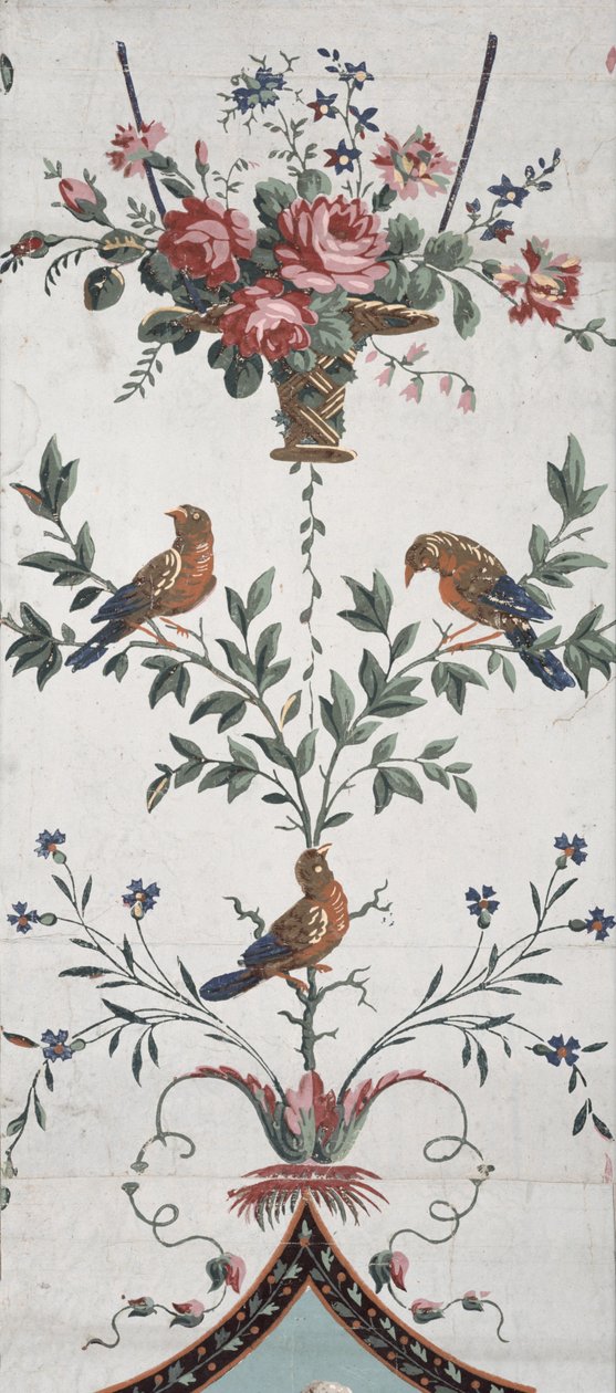 Design de papel de parede arabesco (detalhe) (ver também 254541) de Jean Baptiste Réveillon